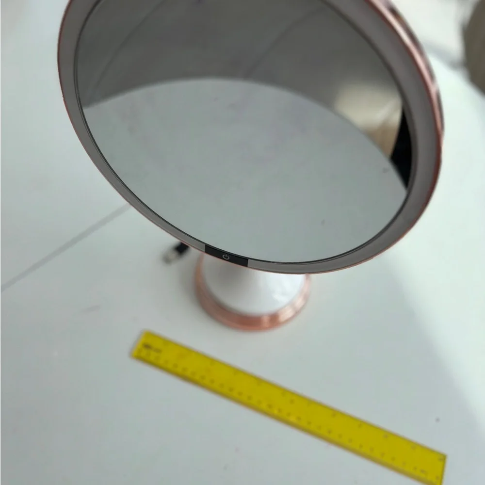 Elegant Rose Gold Vanity Mirror with LED